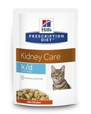 HILLS PDIET FELINE KD EARLY STAGE POUCH 12x85G