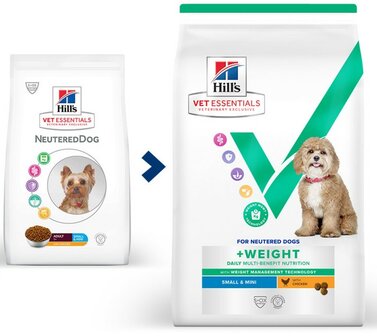 HILLS VETESS CANINE MBEN WEIGHT ADULT SMALL/MINI CHICKEN 2KG